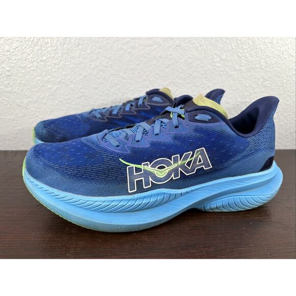 Hoka One One Mach 6 Virtual Blue Men's Size 13 D Shoes Running Jogging Sneaker